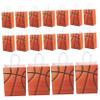 ORFOFE 24pcs Basketball Themed Bags Handles Creative Kraft Paper Party Favor Bags for Birthdays Sports Events and Special Occasions Capacity for Snacks Candy and Presents view 1