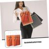 ORFOFE 24pcs Basketball Themed Bags Handles Creative Kraft Paper Party Favor Bags for Birthdays Sports Events and Special Occasions Capacity for Snacks Candy and Presents view 2