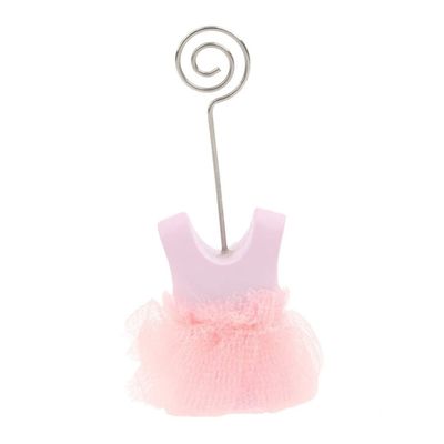 SHINEOFI 6pcs Pink Name Table Setting Markers Clip Holders for Price Tags for Showers and Parties for Girls Celebrations and Decorations
