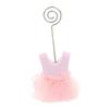SHINEOFI 6pcs Pink Name Table Setting Markers Clip Holders for Price Tags for Showers and Parties for Girls Celebrations and Decorations view 1