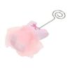 SHINEOFI 6pcs Pink Name Table Setting Markers Clip Holders for Price Tags for Showers and Parties for Girls Celebrations and Decorations view 4