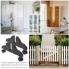 Ciieeo Folding Screen Divider Base Stand Plastic Support for Room Divider Feet 11.73X5.90X0.98 Inch 2-Pack for Office Home Privacy Partition view 3