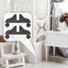 Ciieeo Folding Screen Divider Base Stand Plastic Support for Room Divider Feet 11.73X5.90X0.98 Inch 2-Pack for Office Home Privacy Partition view 4