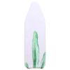 Adjustable Ironing Board Covers with Padded for Full Size,Iron Board Replacement Cover - Standard Sizes Iron Board Cover,2 -in -1 design, flower pattern/feather pattern/leaf pattern, 140*50cm, ( Color view 1