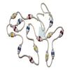 HomeLoft Basics 6pc Wood Buoy Garland 72 inches, Nautical Wreath Pproject, Nautical Holiday Crafts, Christmas Wreath Trim, Wedding Decor, Crafts SS-364, White, Red, Blue, Yellow view 1