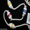 HomeLoft Basics 6pc Wood Buoy Garland 72 inches, Nautical Wreath Pproject, Nautical Holiday Crafts, Christmas Wreath Trim, Wedding Decor, Crafts SS-364, White, Red, Blue, Yellow view 2