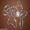 HomeLoft Basics 6pc Wood Buoy Garland 72 inches, Nautical Wreath Pproject, Nautical Holiday Crafts, Christmas Wreath Trim, Wedding Decor, Crafts SS-364, White, Red, Blue, Yellow view 3