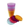 New Tupperware Tupperware Tupper Minis Midgets 2oz / 60ml Assorted Colors Container with Matching Seal Set of 4 view 1