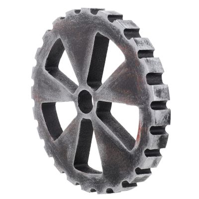 HOOTNEE Wood Gear Wall Art Decor Vintage Industrial Style Wooden Gear Wall Hanging for Home Decoration Easy to Install and Rooms and Shops