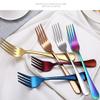 SEELLODGE Silverware Flatware Cutlery Set, 4/16/24/32/40/48 Pieces Mirror Pink Gold Stainless Steel Cutlery Steak Cutlery Set (Color : Rose Gold, Size : 10Set-40Pcs) view 4