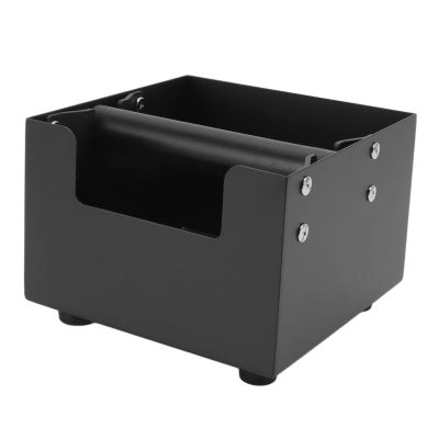 Knock Box, Black Coffee Knock Box Stainless Steel Coffee Grounds Container Drawer Type Coffee Grounds Dump Bin Grind Waste Bin for Milk Tea Coffee Maker