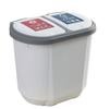 HASMI Bathroom Trash can Household Press Sorting Trash Bin Combination Recycling Bin Trash Can Living Room Kitchen Bathroom Thick Trash Kitchen Trash Can (Color : Gris) view 1