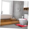 LABRIMP 1set Santa Claus Christmas Toilet Cover Foot Cushion and Water Tank Cover Festive Bathroom Decor for Holiday Cheer view 2