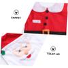 LABRIMP 1set Santa Claus Christmas Toilet Cover Foot Cushion and Water Tank Cover Festive Bathroom Decor for Holiday Cheer view 3