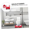 LABRIMP 1set Santa Claus Christmas Toilet Cover Foot Cushion and Water Tank Cover Festive Bathroom Decor for Holiday Cheer view 4