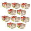 OKUMEYR 10pcs Christmas Cupcake Boxes Base Window Cake Storage Container for Desserts for Weddings Birthdays and Holiday Celebrations view 1