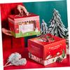OKUMEYR 10pcs Christmas Cupcake Boxes Base Window Cake Storage Container for Desserts for Weddings Birthdays and Holiday Celebrations view 2