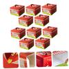 OKUMEYR 10pcs Christmas Cupcake Boxes Base Window Cake Storage Container for Desserts for Weddings Birthdays and Holiday Celebrations view 3