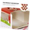 OKUMEYR 10pcs Christmas Cupcake Boxes Base Window Cake Storage Container for Desserts for Weddings Birthdays and Holiday Celebrations view 4