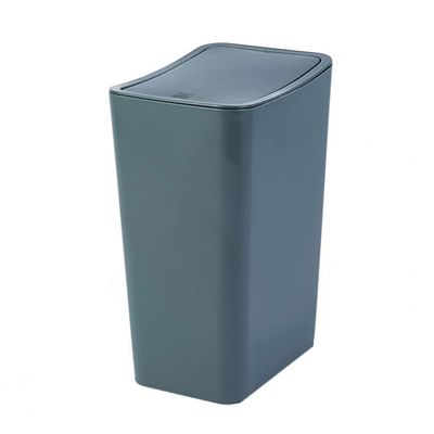 HASMI Bathroom Trash can 10L Narrow Trash Can Nordic Pop-up Trash Can Bedroom Living Room Bathroom Creative Large Paper Basket Storage Bin Kitchen Trash Can (Color : Gris)