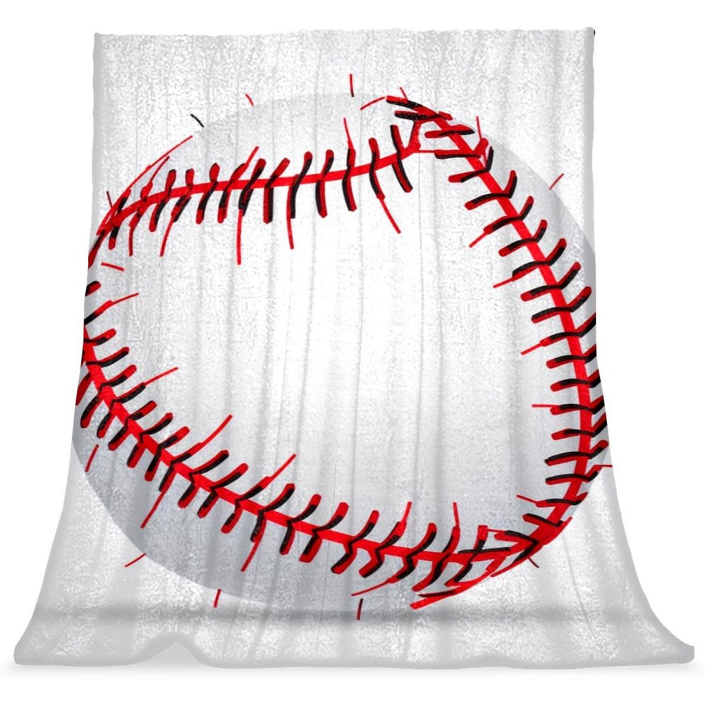 VTGHDEEQ Throw Blanket for Couch,Soft Blanket & Throws,Baseball Texture Print,59x39.3 in, I2yj1eqgyvry