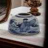 Festcool Antique Style Blue and White Porcelain Ceramic Covered Jar Vase, China Ming Style, Jingdezhen Chinese (S12) (Blue Village), Small, F0318224 view 1