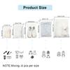 30PCS Travel Storage Bags for Clothes, Clear Reusable Bag Plastic Ziplock Bags, Waterproof Resealable Clothing Zipper Bags Luggage Organizer Pouch for Clothes, Towels, Shoes, Cosmetics (5 Size) view 3