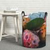 Laundry Hamper Round Laundry Basket with Handles Polka dot fruit with leaves Laundry Hampers Waterproof Circular Hamper for Bathroom Storage Basket Dirty Clothes Hamper for Dirty Clothes view 1