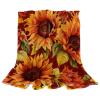 VTGHDEEQ Throw Blanket for Couch,Blankets for Women,Autumn Sunflower Flower,59x39.3 in, O1qg5zsrvilf view 1