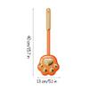 SUREK Soft Cute Toilet Brush Wall Hanging Toilet Brush and Holder Silicone Toilet Bowl Brush Long Handle Toilet Cleaner Brush Set Reusable view 2