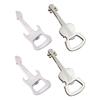4pcs Guitar Corkscrew Guitar Bottle Opener Violin Bottle Opener Key Fob Musical Instruments Beer Opener Multitool Keychain Violin Guitar Design Bottle Opener Metal Keychain Charms view 1
