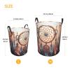 Laundry Hamper Round Laundry Basket with Handles Native American Dream Catcher Laundry Hampers Waterproof Circular Hamper for Bathroom Storage Basket Dirty Clothes Hamper for Dirty Clothes view 3