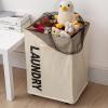 Shelf Home Foldable Dirty Fabric Clothes Basket Nordic With Wheels Dirty Clothes Basket Kitchen With Wheel (Color view 4