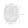 Ciieeo 2pcs Vintage Glass Oil Lamp Shade Kerosene Cover for Home Decor Stylish Replacement for Old Lamps for Retro Outdoor Lanterns view 2
