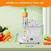 Treliamd Electric Chopper Vegetable Dicer, 3 in 1 Commercial Vegetable Slicer Shredder, Automatic Potato Onion Carrot Dicing Cube Cutting Machine Chopper for Commercial Home Use view 4