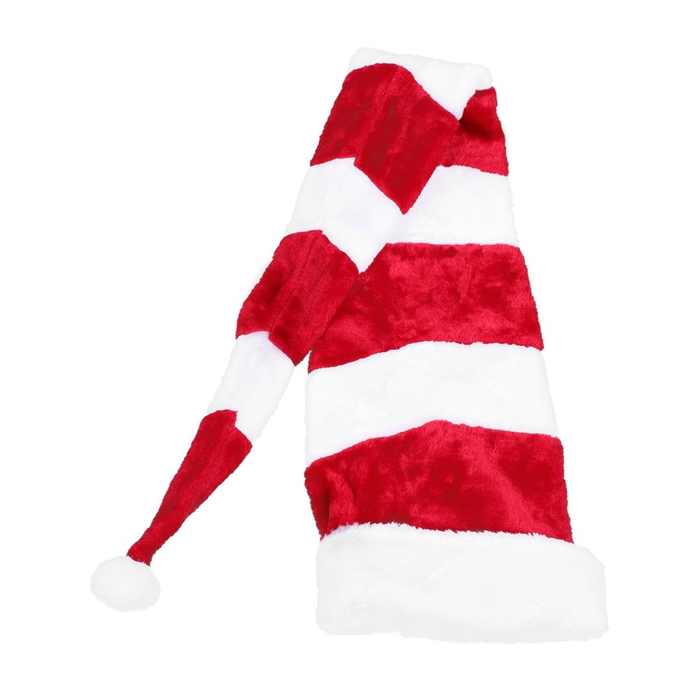 OKUMEYR 1pc Creative Christmas Plush Santa Hat for Holiday Parties and Community Events Comfortable Decoration for Adults for Festivals