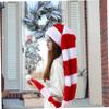 OKUMEYR 1pc Creative Christmas Plush Santa Hat for Holiday Parties and Community Events Comfortable Decoration for Adults for Festivals view 4