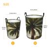 Laundry Hamper Round Laundry Basket with Handles Palm Tree Tropical Laundry Hampers Waterproof Circular Hamper for Bathroom Storage Basket Dirty Clothes Hamper for Dirty Clothes view 3