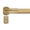 Splicing Room Darking Curtain Rods for Windows 28-116, 1inch Diameter Wrap Around Adjustable Drapery Blackout Curtain Rod, Warm Gold view 1