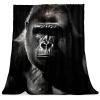 VTGHDEEQ Throw Blanket for Couch,Soft Blanket & Throws,Angry Animal Gorilla,59x39.3 in, B4ek1tphkvyh view 1