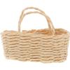UPKOCH Dollhouse Miniature Woven Basket Model Realistic Decorative Prop for Crafts Elegant Design for Dollhouse Ornaments Easy to Store for Miniature Layouts view 1