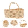 UPKOCH Dollhouse Miniature Woven Basket Model Realistic Decorative Prop for Crafts Elegant Design for Dollhouse Ornaments Easy to Store for Miniature Layouts view 2