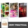 UPKOCH Dollhouse Miniature Woven Basket Model Realistic Decorative Prop for Crafts Elegant Design for Dollhouse Ornaments Easy to Store for Miniature Layouts view 3