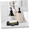 FONDOTIN 3pcs Silicone Soap Dish Self-draining Kitchen Sink Organizer Countertop Sponge Holder Soap Tray - Design Grey view 2