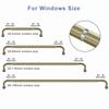 Splicing Room Darking Curtain Rods for Windows 28-53, 1inch Diameter Wrap Around Adjustable Drapery Blackout Curtain Rod, Antique Bronze view 4