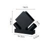 Multifunctional Tissue Box Holder Creative Stainless Steel Paper Towel Seat Restaurant Hotel Countertop Paper Towel Holder Simple Kitchen KTV Decoration Vertical Pressure Paper Seat Decorative Napkin view 2