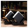 Multifunctional Tissue Box Holder Creative Stainless Steel Paper Towel Seat Restaurant Hotel Countertop Paper Towel Holder Simple Kitchen KTV Decoration Vertical Pressure Paper Seat Decorative Napkin view 4