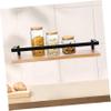 FUNOMOCYA Floating Bookshelf Wall-Mounted Storage Rack for Bathroom Restroom Kitchen Decor view 2