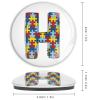 1 PCS Autism Special Education Accessories Glass Magnetic Refrigerator Magnet Monogram H Glass Fridge Magnets Custom Home Decorations Gifts Fridge Magnet Sticker for School Party Kitchen view 2