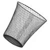 Amosfun Black Mesh Trash Can, Mesh Office Trash Can Open Top Waste Basket Bin Wire Garbage Can Recycling Garbage Container Fruit Vegetable Basket for Office Home view 1